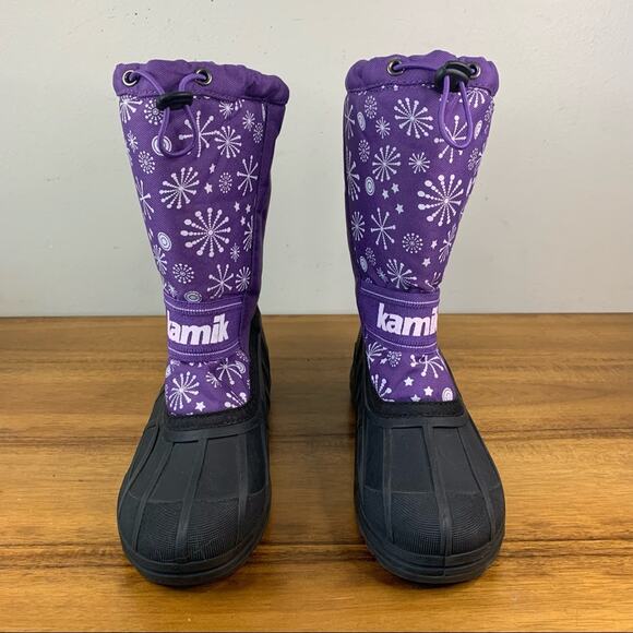 Kamik Kids Icetrack Waterproof Snow Boot Size 5 - Picture 2 of 10